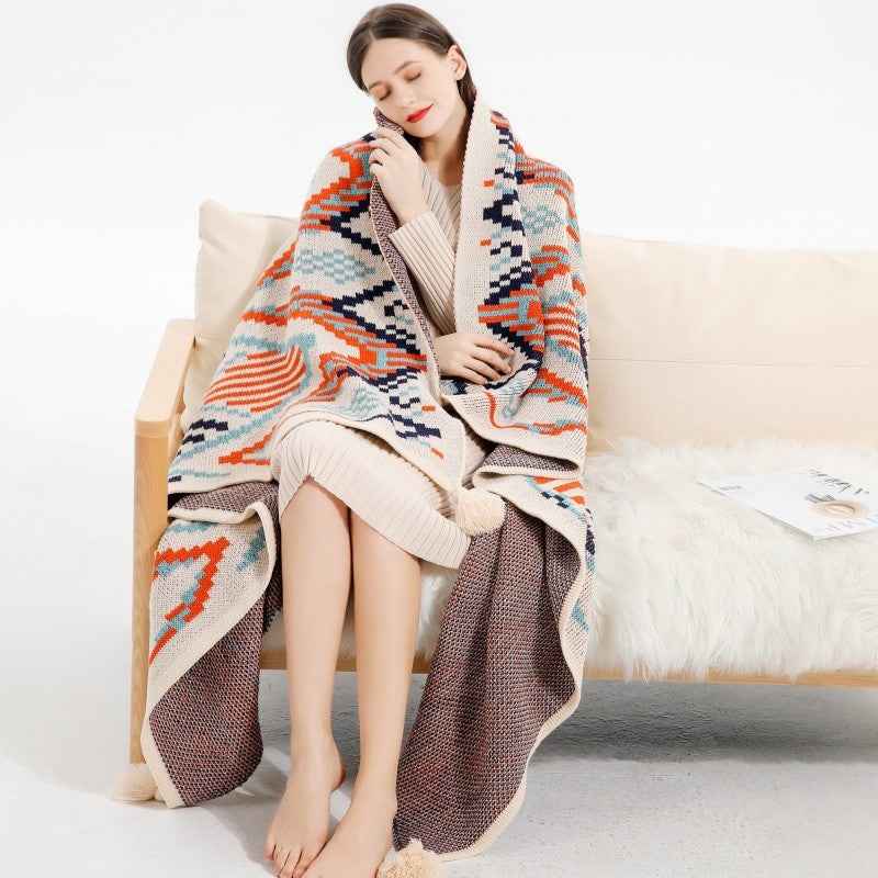 Bohemian Spring Summer And Autumn Sofa Cover Blanket Nap Blanket