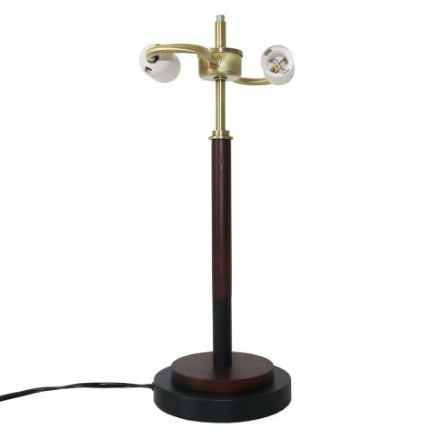 High Quality Hotel European Modern Bedside Nightstand Decorative Led Table Desk Lamp, Cosmiclume Black Umbrella Shaped Table Lamp - Walnut - Bronze 110V