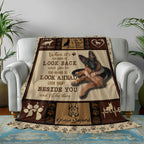 German Shepherd Dog Flannel Fleece Throw Blanket, Soft German Shepherd Dog Blanket For Bed Couch 50x60