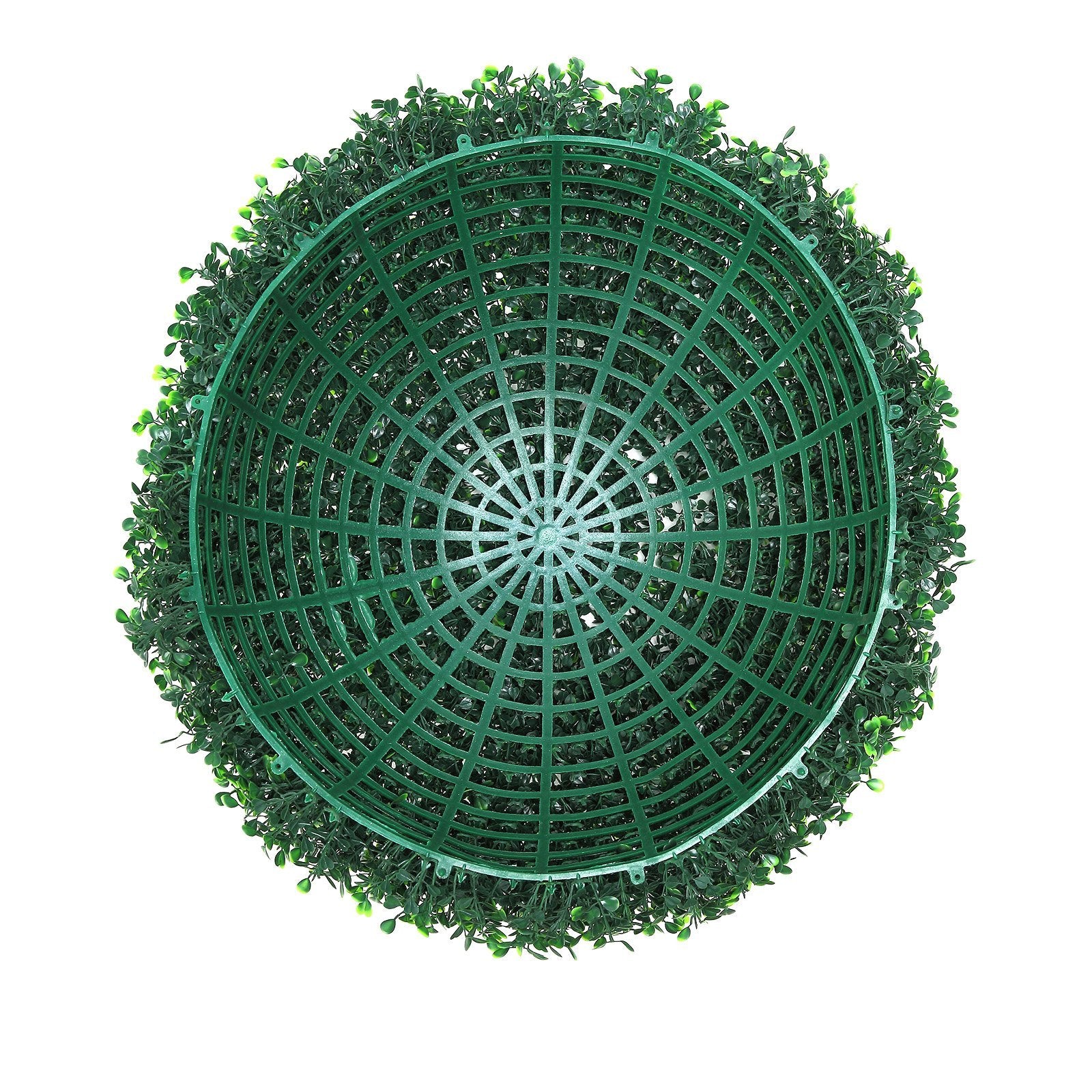 VEVOR Artificial Topiary Boxwood Trees, 20Tall  2 Pieces, Ball Shape Faux Topiary Plant, All Year Green Faux Plant Decorative Balls For Backyard, Balcony, Garden, Wedding, And Home