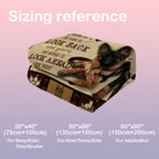 German Shepherd Dog Flannel Fleece Throw Blanket, Soft German Shepherd Dog Blanket For Bed Couch 50x60