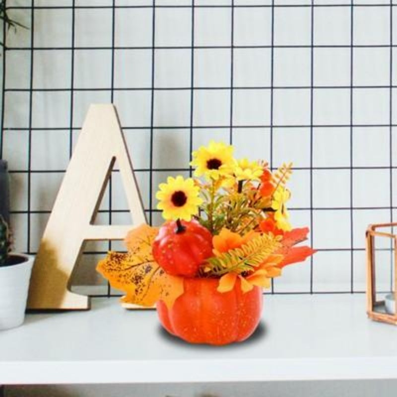 Artificial Pumpkin Flower - Autumn Pumpkin Ornaments