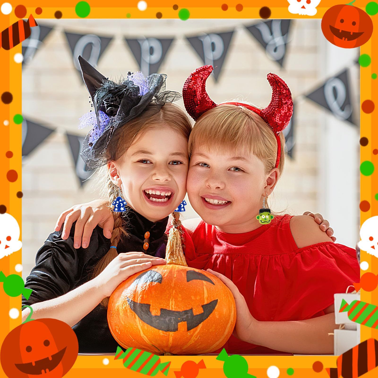 36PCS Mini Resin Halloween Ornaments - Tiny Hanging Decorations For Tree, Miniatures Figurines Charms With String, Resin Pendants For Party Decor, Small-Cannot Be Listed On Amazon Platform