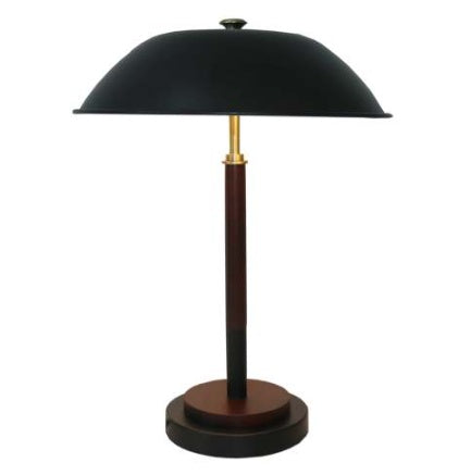 High Quality Hotel European Modern Bedside Nightstand Decorative Led Table Desk Lamp, Cosmiclume Black Umbrella Shaped Table Lamp - Walnut - Bronze 110V