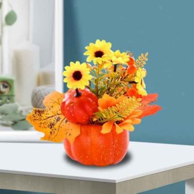 Artificial Pumpkin Flower - Autumn Pumpkin Ornaments