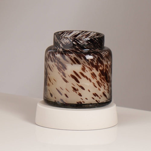 Splatter Pastel Glow Candle Elegant & Aromatic Wax Candle For Home & Office Long-Lasting Burn & Soothing Fragrance Perfect For Relaxation
