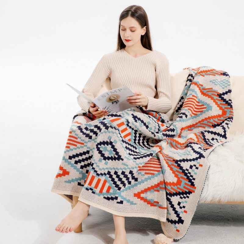 Bohemian Spring Summer And Autumn Sofa Cover Blanket Nap Blanket